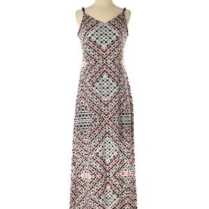 Pixley Black and White Geometric Maxi Dress